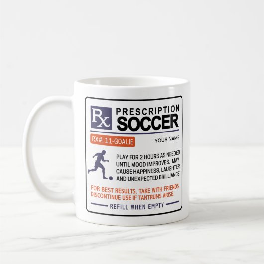 Funny Soccer Mok Prescription Design (Links)