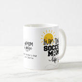 Funny SOCCER MOM Moederdag Birthday Personalized Koffiemok (Voorkant rechts)