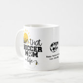 Funny SOCCER MOM Moederdag Birthday Personalized Koffiemok (Voorkant links)
