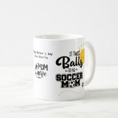 Funny SOCCER MOM Moederdag Birthday Personalized Koffiemok (Voorkant rechts)