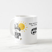 Funny SOCCER MOM Moederdag Birthday Personalized Koffiemok (Voorkant links)