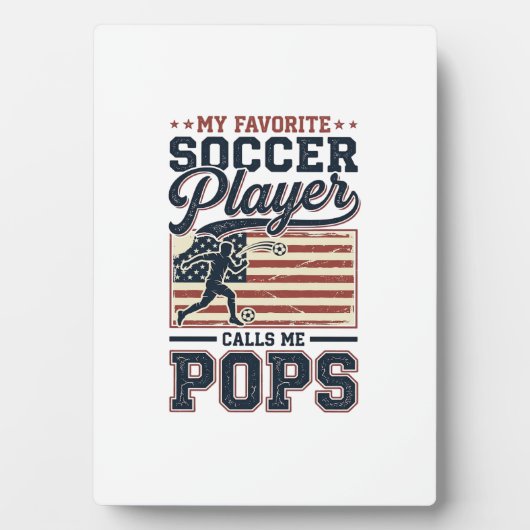 Funny Soccer Pops Vintage Engraving Shirt Design_1 Fotoplaat (voorkant)