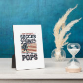 Funny Soccer Pops Vintage Engraving Shirt Design_1 Fotoplaat (Zijkant)
