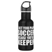Funny Soccer Quote Waterfles (Voorkant)