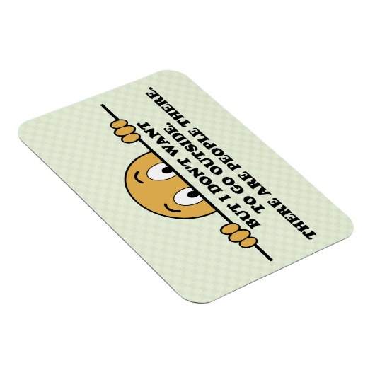 Funny Social Angxiety Coronavirus Magneet (Rechterzijde)