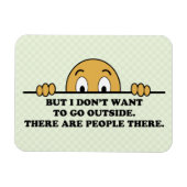 Funny Social Angxiety Coronavirus Magneet (Horizontaal)
