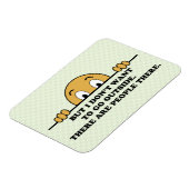 Funny Social Angxiety Coronavirus Magneet (Linkerzijde)