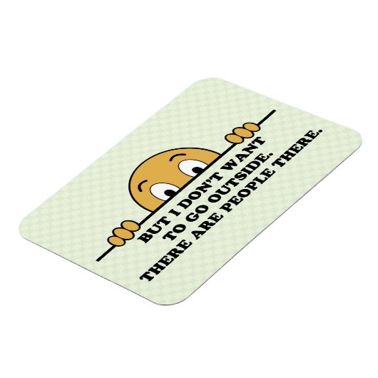 Funny Social Angxiety Coronavirus Magneet (Linkerzijde)