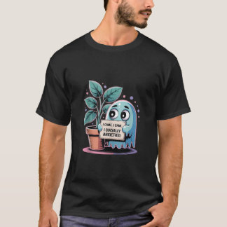 Funny Social Anxiety Introvert Nervous Shy Sociall T-shirt