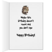 Funny Social Distance Birthday Cute Squirrel (Binnen (Rechts))