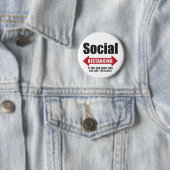 Funny Social Distance Ronde Button 5,7 Cm (In situ)