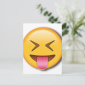 Funny Social Emoji Briefkaart (Staand voorkant)