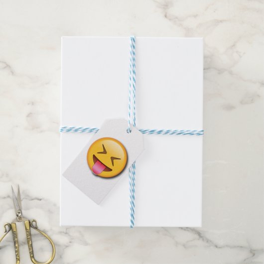 Funny Social Emoji Cadeaulabel (Met Touw)