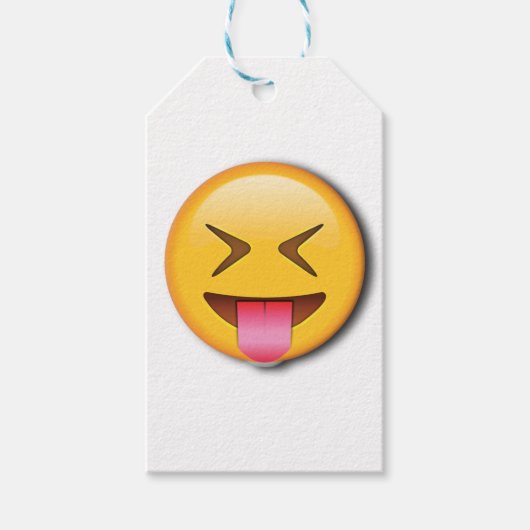 Funny Social Emoji Cadeaulabel (Voorkant)