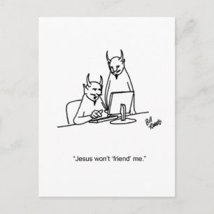 Funny Social Media Humor Briefkaart