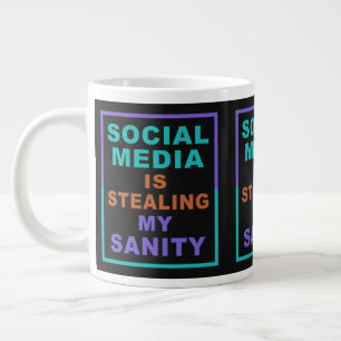 Funny "Social Media" jumbo mok