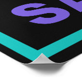 Funny "Social Media"-poster Poster (Hoek)