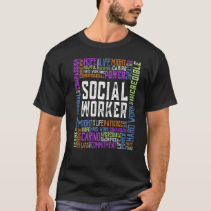 Funny Social Work Social Worker Month Women Mannen T-shirt