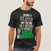 Funny Social Work Student Masters Degree Graduatio T-shirt (Voorkant)