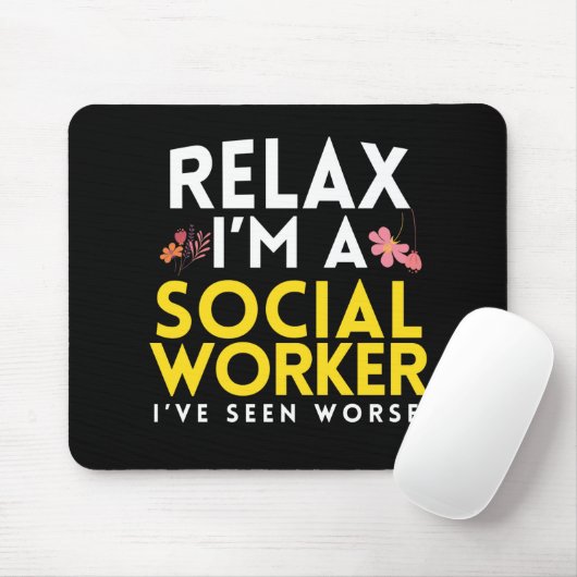 Funny Social Work Worker Gift Muismat (Met muis)