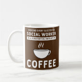 Funny Social Worker Coffee en Social Work Koffiemok (Links)
