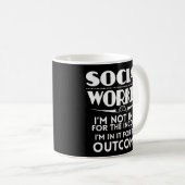 Funny Social Worker Coffee Mok Masters Worker Gift (Voorkant rechts)