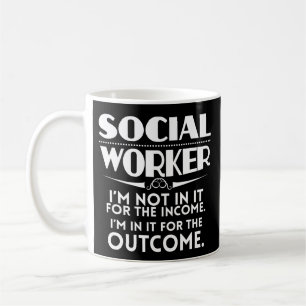 Funny Social Worker Coffee Mok Masters Worker Gift