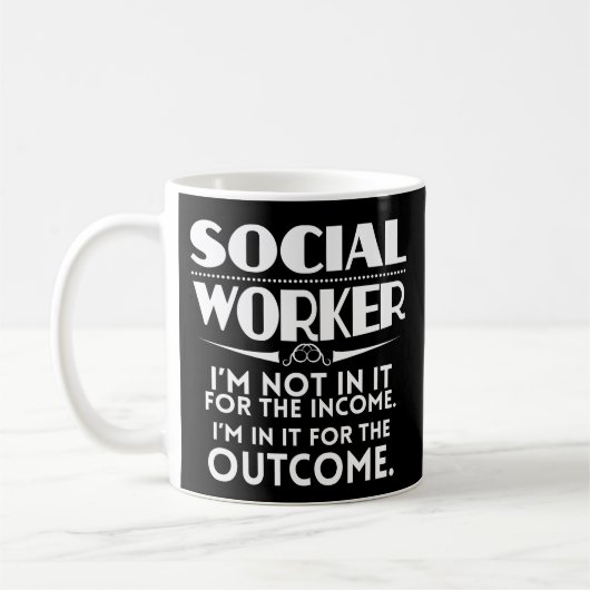 Funny Social Worker Coffee Mok Masters Worker Gift (Links)