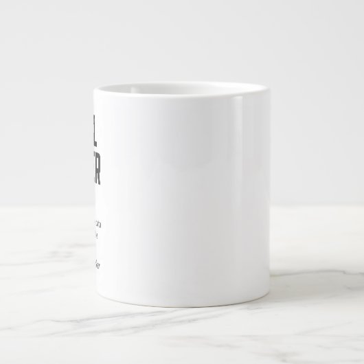 Funny Social Worker Dictionary Definition Coffee Grote Koffiekop (Voorkant)