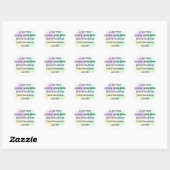 Funny Social Worker Gifts Ronde Sticker (Vel)