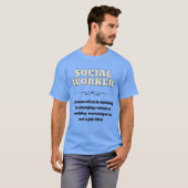 Funny Social Worker T-Shirt (Voorkant volledig)
