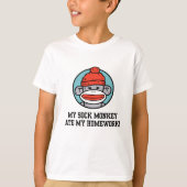 Funny Sock Monkey T-shirt (Voorkant)
