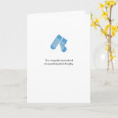 Funny Socks Participation Trophy Get Well Kaart (Gele Bloem)