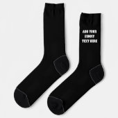 Funny socks with personalized text on the sides sokken (Links)