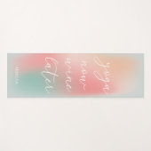 Funny Soft Pastel Gradient Yoga Wine later Yogamat (Voorkant (horizontaal))