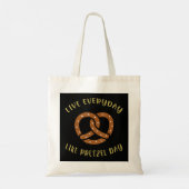 Funny Soft Pretzel Day Tote Bag (Achterkant)