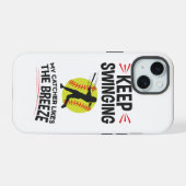 Funny Softbal Werper Blijf Slingeren Briesje iPhone 15 Case (Achterkant horizontaal)