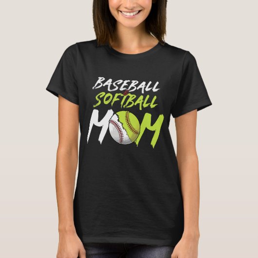 Funny Softball Baseball Ma T-Shirt (Voorkant)