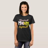 Funny Softball Baseball Mam voor Vrouwen T-shirt (Voorkant volledig)