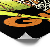 Funny Softball Basketball Girl Poster (Hoek)