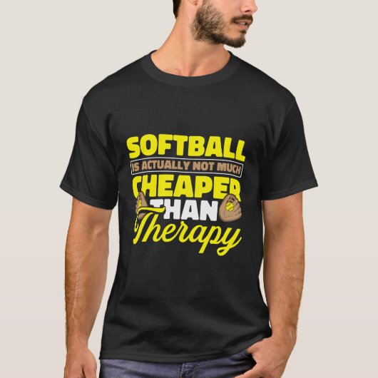 Funny Softball Catcher Batter - Pitcher Softball T-shirt (Voorkant)