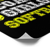 Funny Softball Coach You Don't E Me I Coach Girls Poster (Hoek)