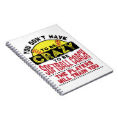 Funny Softball Coach You Don't Have to Be Crazy Notitieboek (Rechterzijde)