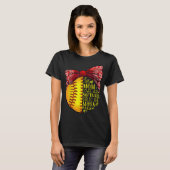 Funny Softball Gift Mam Vrouwen Pitcher Catcher Gi T-shirt (Voorkant volledig)