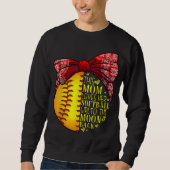 Funny Softball Gift Mam Vrouwen Pitcher Catcher Gi Trui (Voorkant)