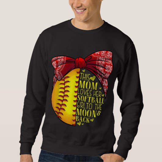 Funny Softball Gift Mam Vrouwen Pitcher Catcher Gi Trui (Voorkant)