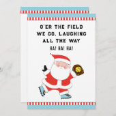 Funny Softball-kerstfeestkaartjes Feestdagenkaart (Voorkant / Achterkant)