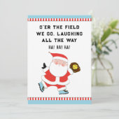 Funny Softball-kerstfeestkaartjes Feestdagenkaart (Staand voorkant)