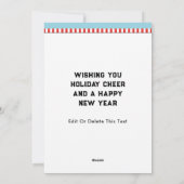 Funny Softball-kerstfeestkaartjes Feestdagenkaart (Achterkant)