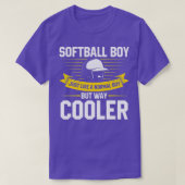 Funny Softball Lover Boys Mannen Kinder Softball P T-shirt (Design voorkant)